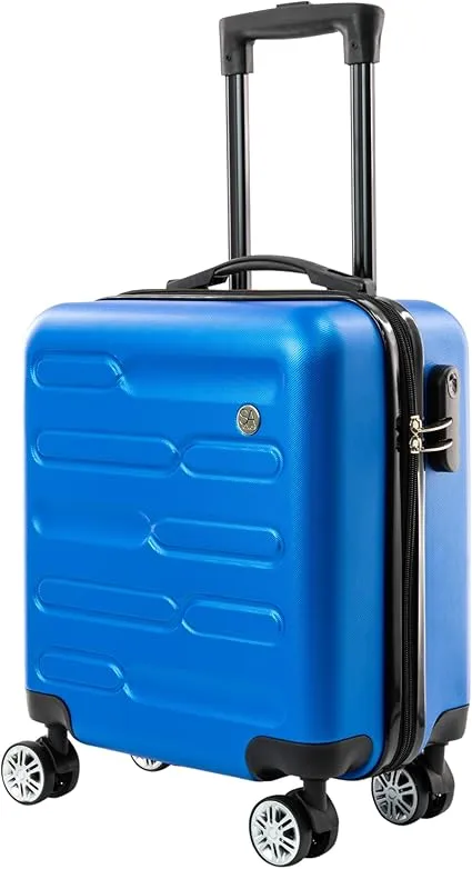 SA Products Cabin Suitcase, Easy Jet 45x36x20 Cabin Bag | Lightweight, Telescopic Handle, Hard Shell Small Carry on Suitcase with Wheels | Travel Luggage 45 CM