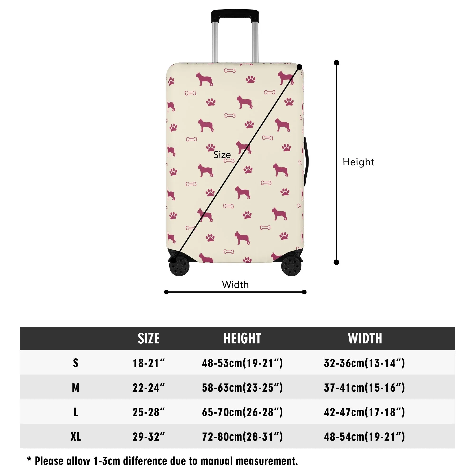 Sadie - Luggage Cover for Boston Terrier lovers