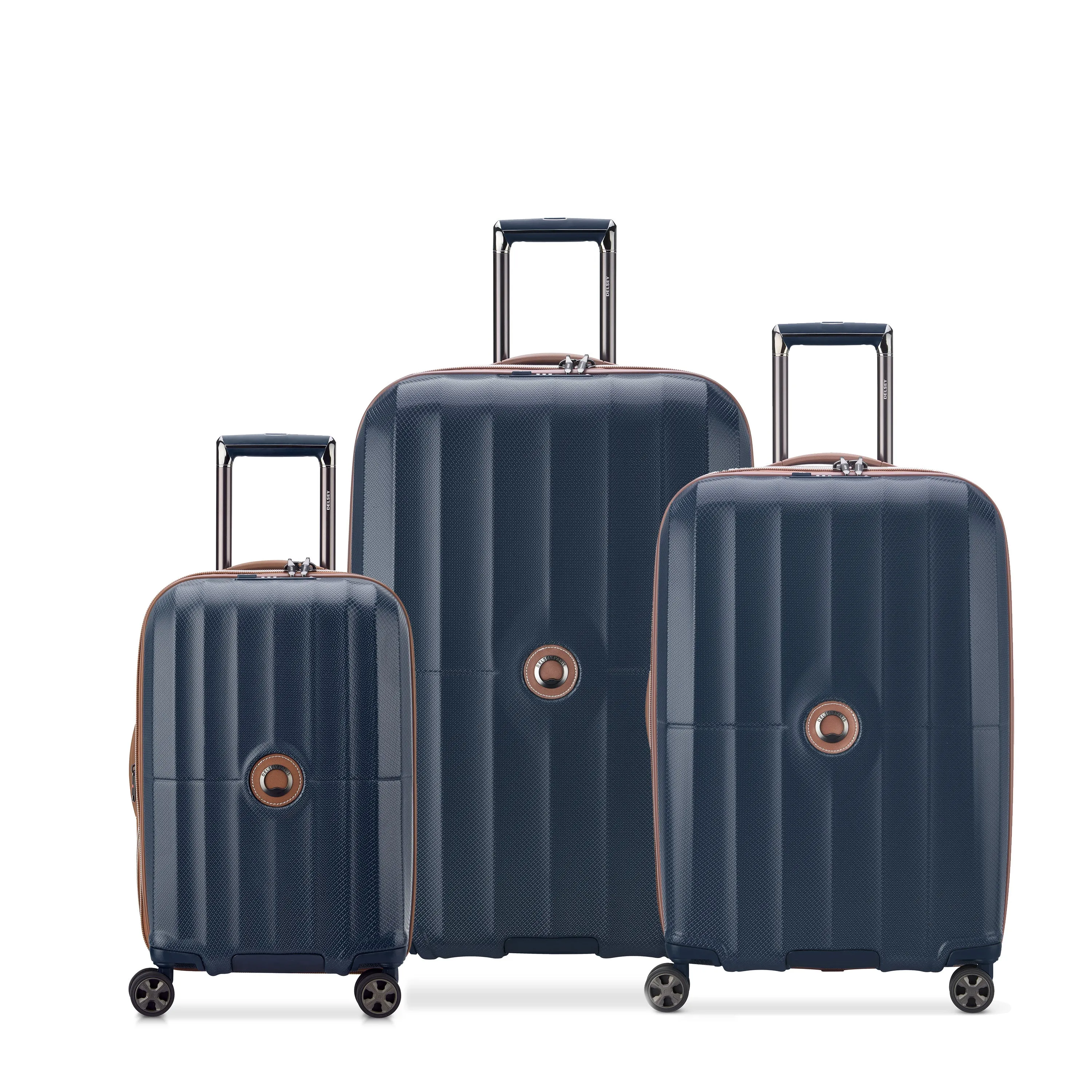 ST TROPEZ - Set 3 Expandable Suitcases (L-77cm) (M-67cm) (S-55cm)