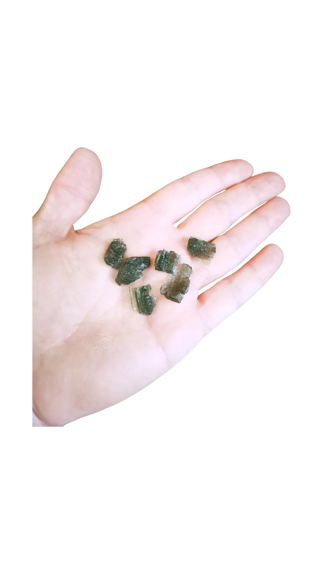 Starborn Genuine Rough Moldavite 5-7 Carat Stone, One Piece