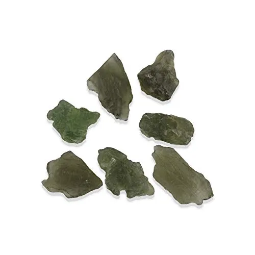 Starborn Genuine Rough Moldavite 5-7 Carat Stone, One Piece