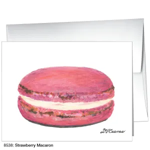 Strawberry Macaron, Greeting Card (8538)