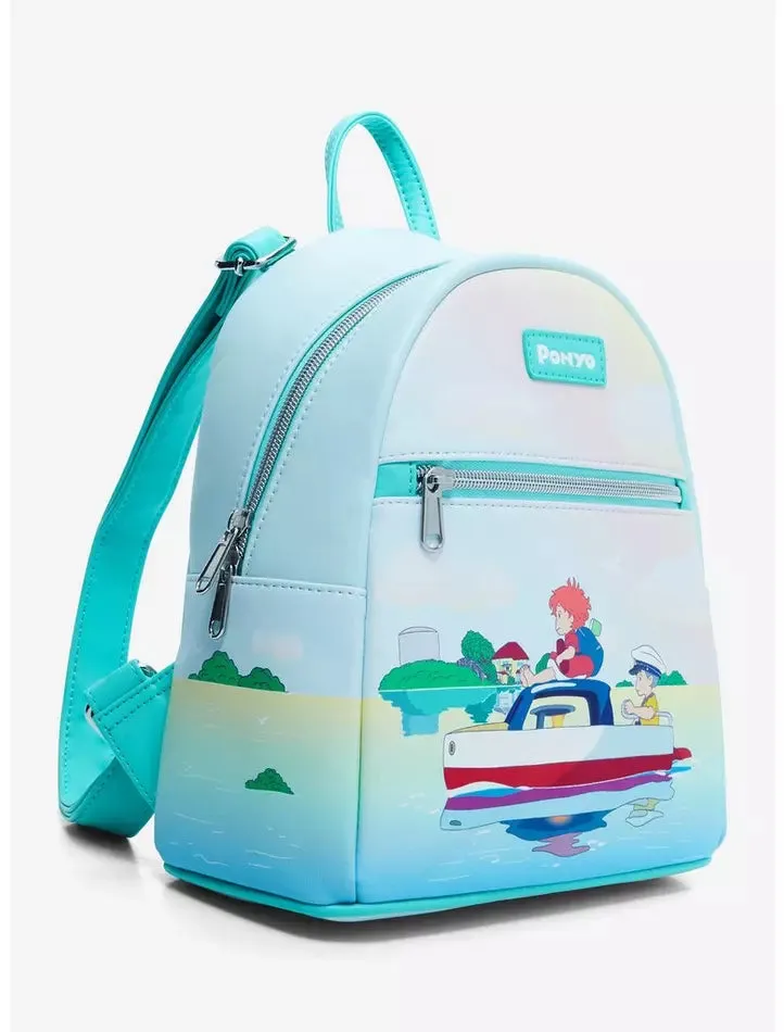 Studio Ghibli Mini Backpack Ponyo Boat Scene Loungefly