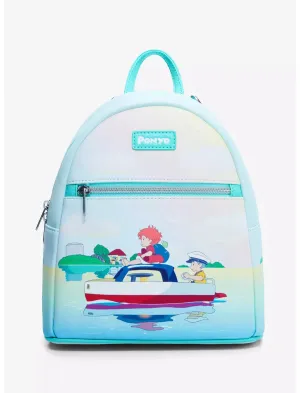 Studio Ghibli Mini Backpack Ponyo Boat Scene Loungefly