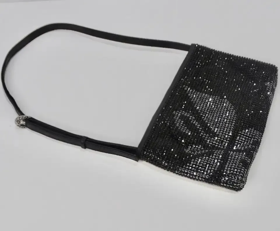 Swarovski Swan Embellished Shoulder Bag