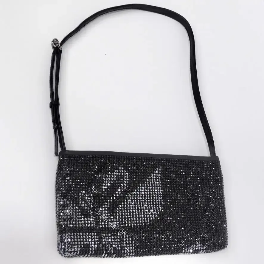 Swarovski Swan Embellished Shoulder Bag