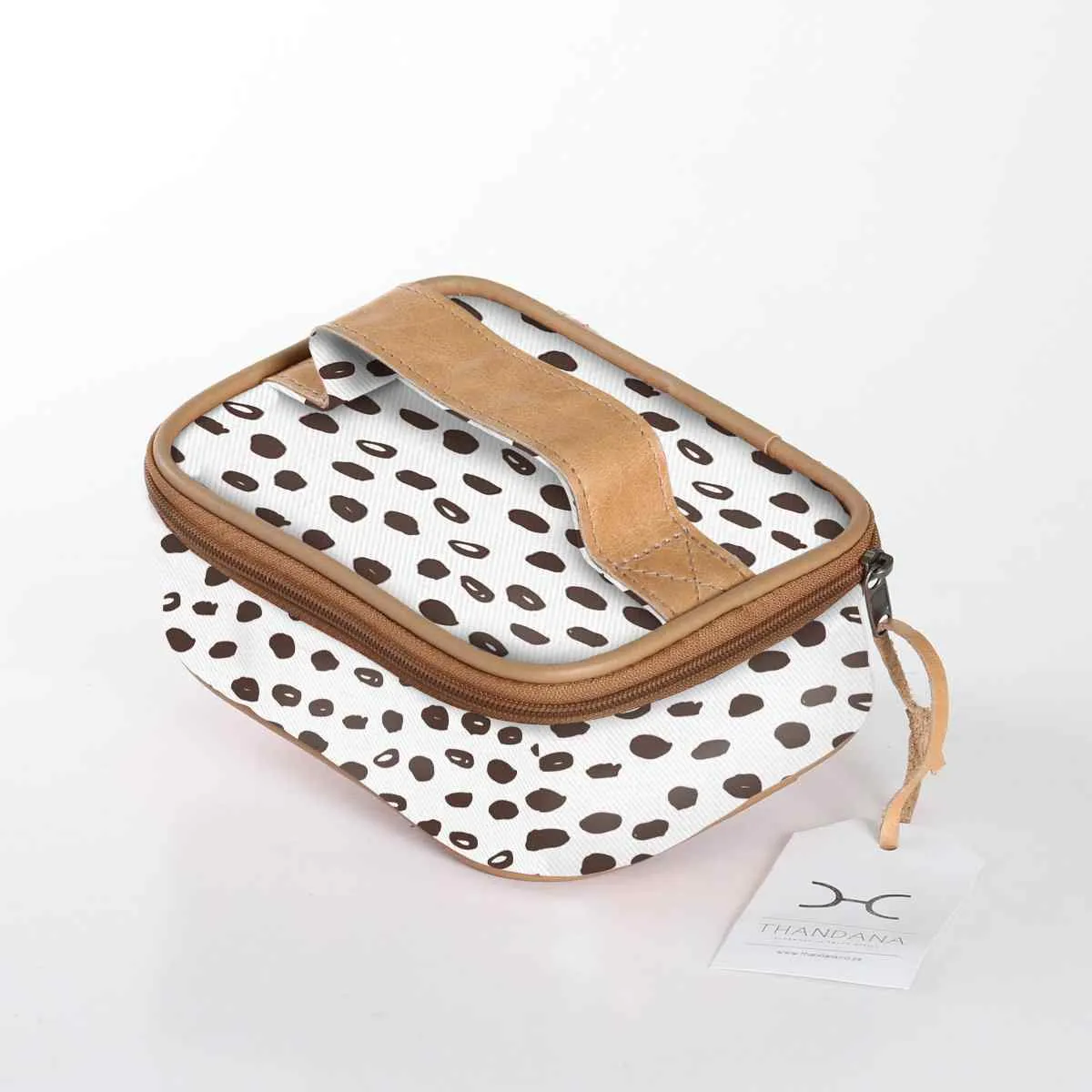 Thandana Laminated Fabric Single Toiletry Case