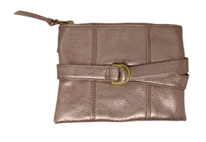 The Clutch   Belt Bag | Metallic Rose Gold