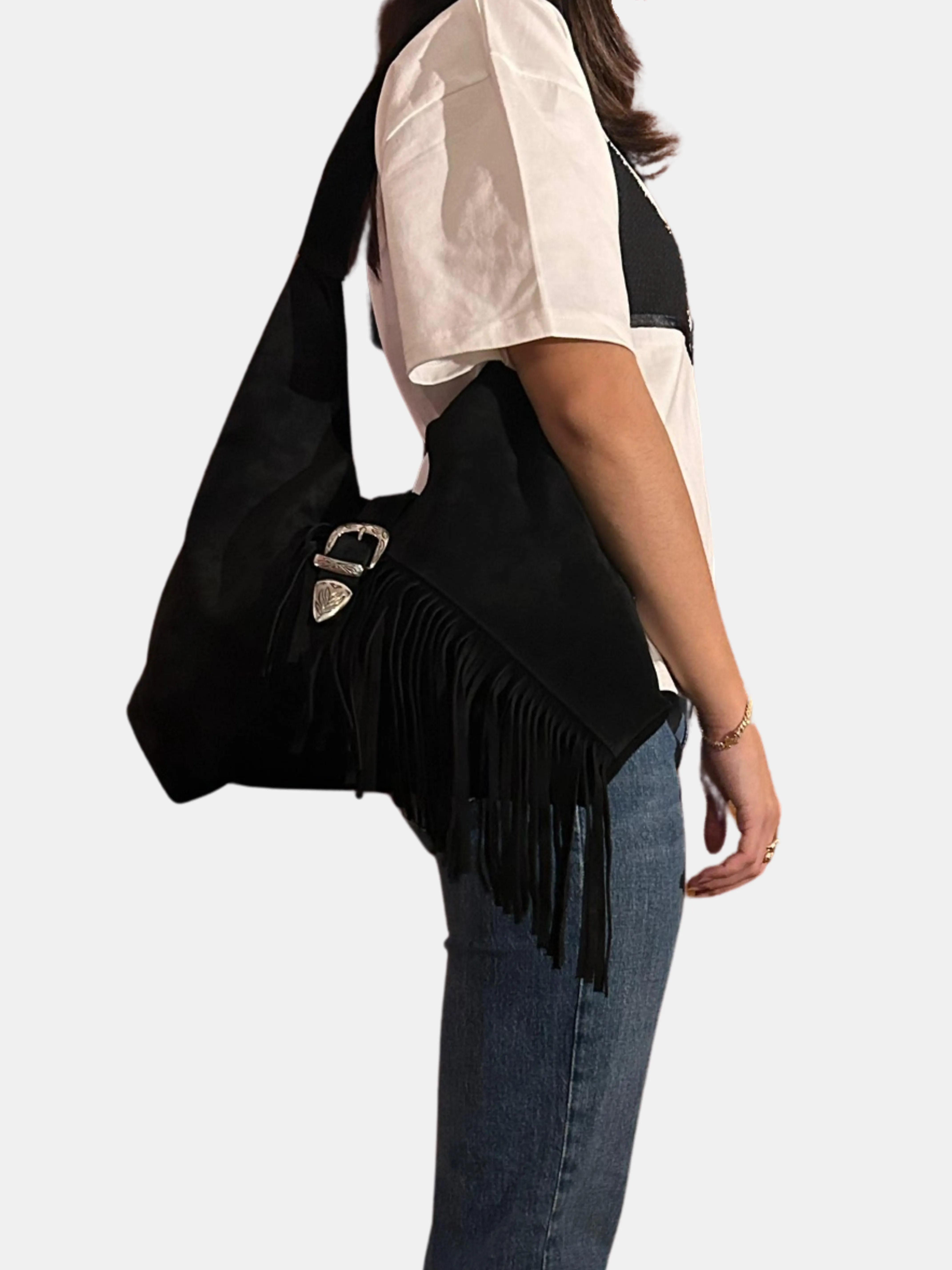 Tula Fringe Hobo Bag