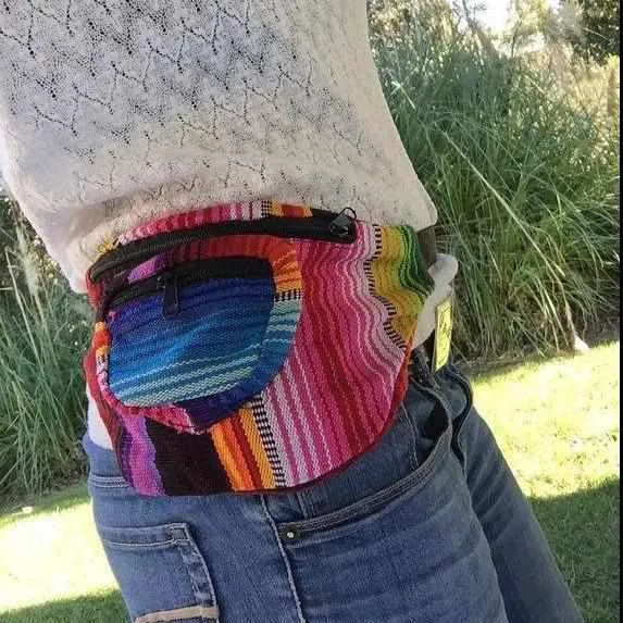 Unisex Fanny Pack | Hip Pack with Sustainable Fabric - Guatemala