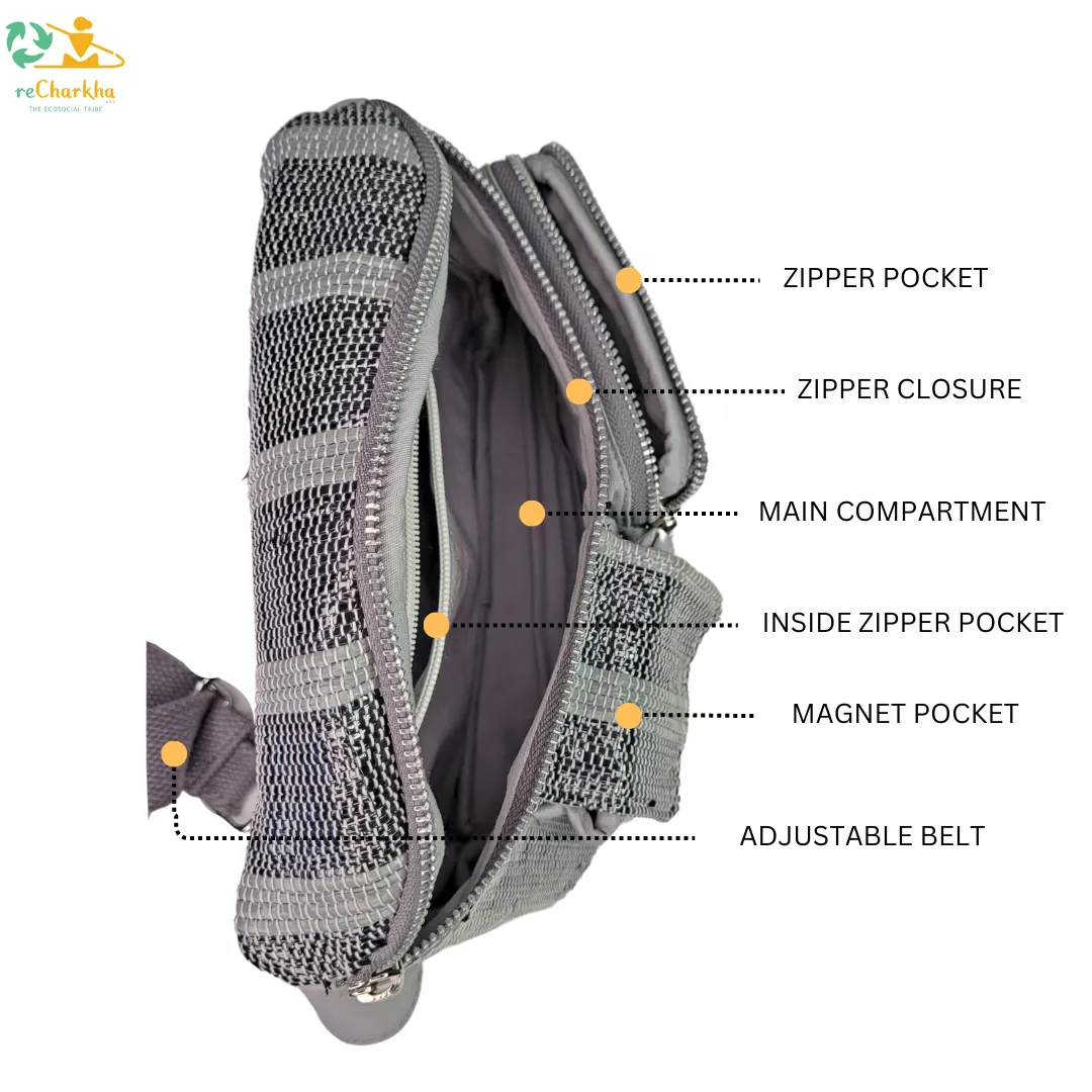 Upcycled Handwoven Belt Pack (BTP0324-107) MS_W