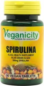 Vegan Spirulina 500mg Tablets