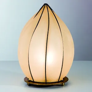 Venetian Table Lamp With Amber Scavo Glass Diffuser