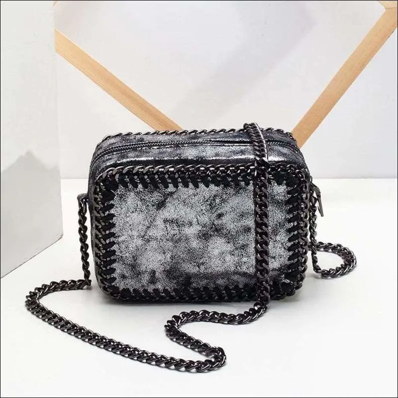 Womens Fashion Cross body Braided Woven Carmera Bag