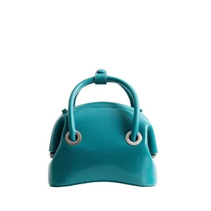 Womens Leather Mini Top Handle Bag