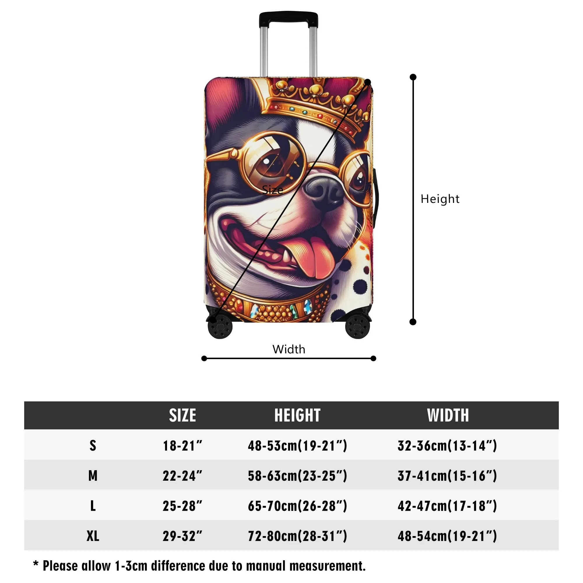 Ziggy - Luggage Cover for Boston Terrier lovers