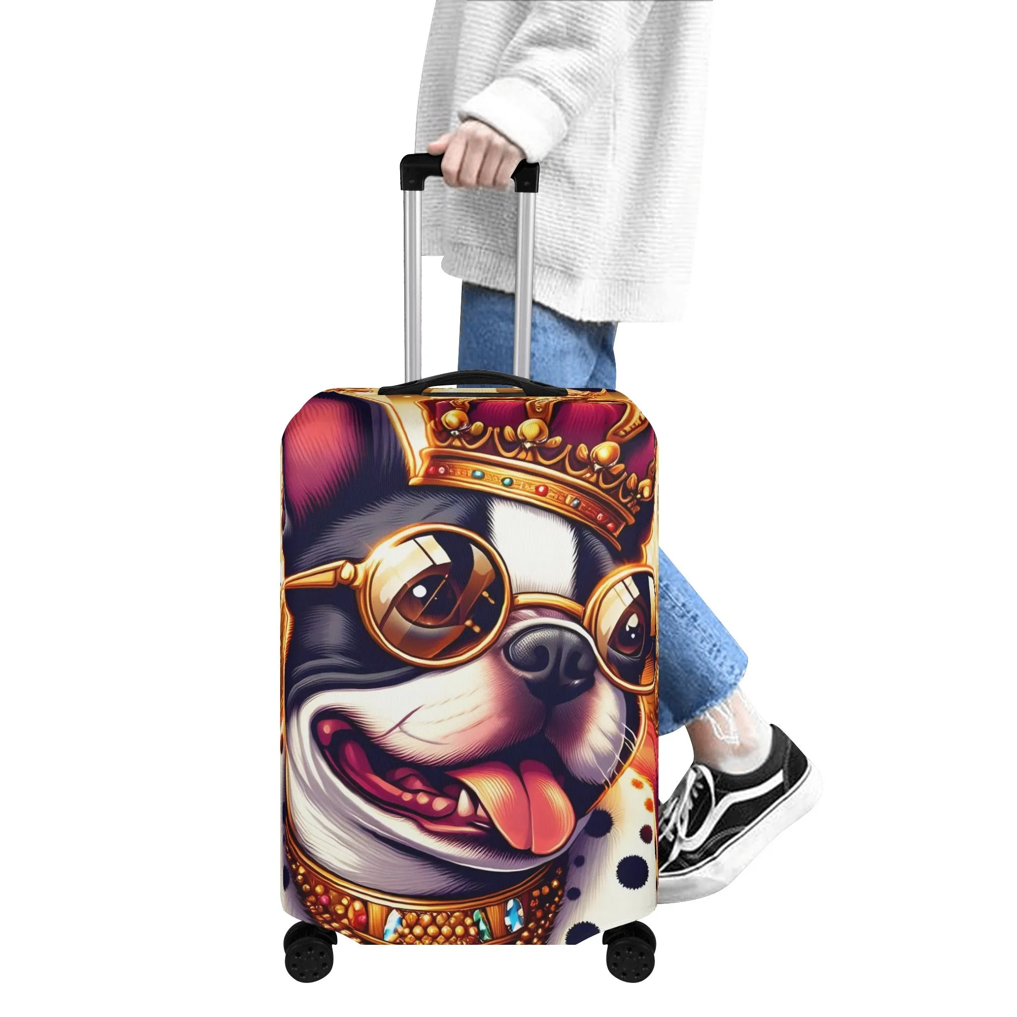 Ziggy - Luggage Cover for Boston Terrier lovers