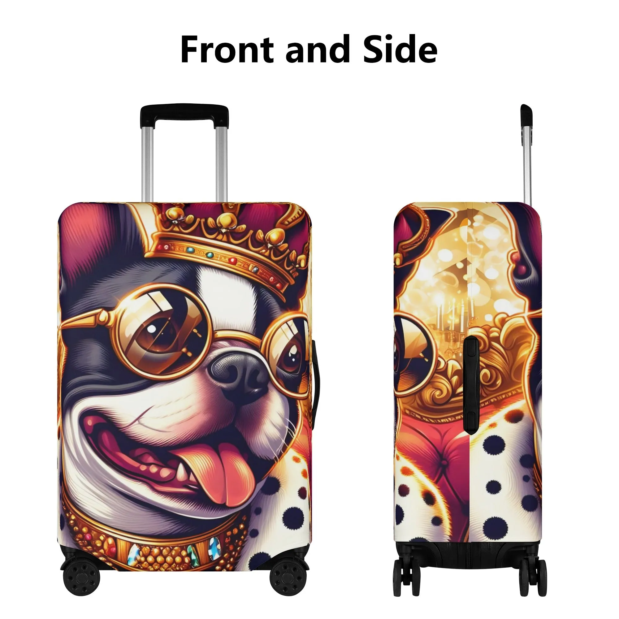 Ziggy - Luggage Cover for Boston Terrier lovers