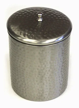 Zuccor Silver Stainless Steel 2350ml Canister with Nickle Finish - 7.75"